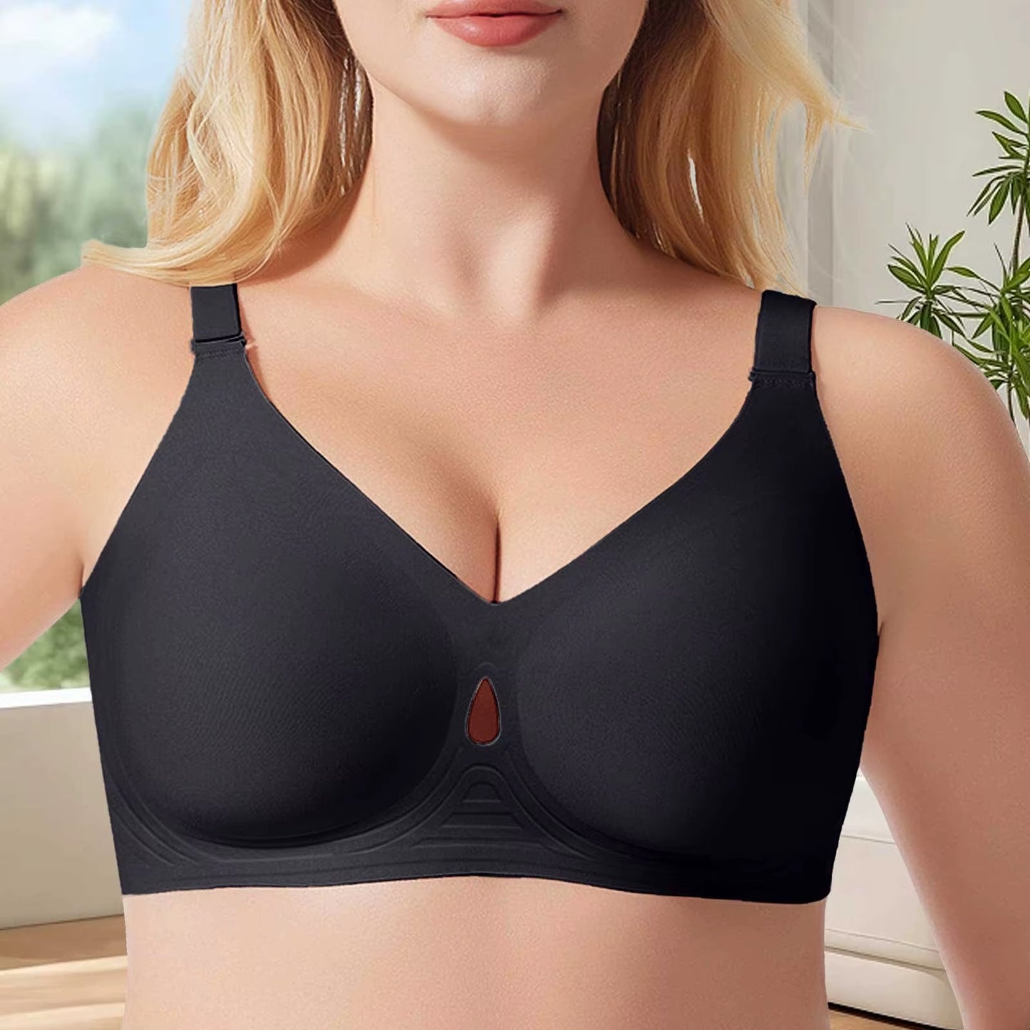 Large Size Push up Bra for Women Wireless Support Full Coverage Bra Seamless Sexy Underwear Soft Adjustable Sports Thin Bras