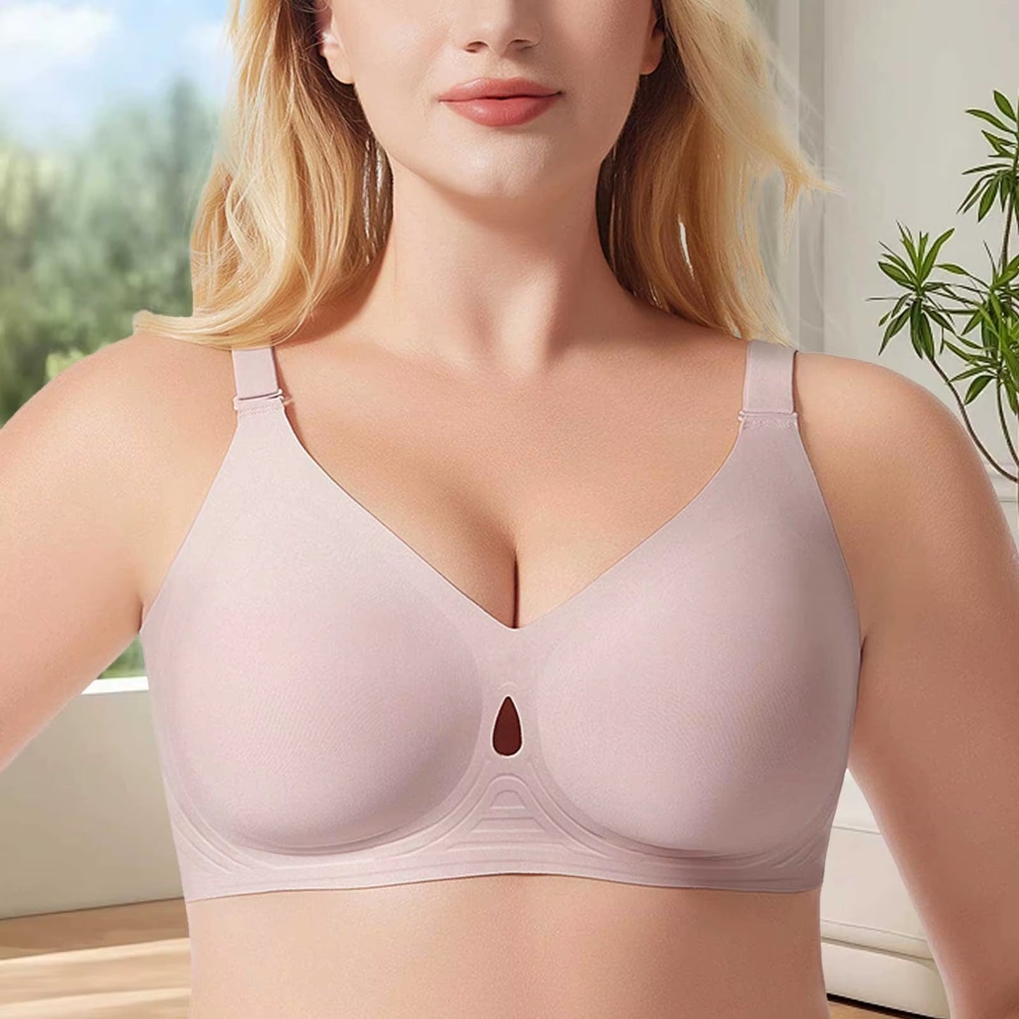 Large Size Push up Bra for Women Wireless Support Full Coverage Bra Seamless Sexy Underwear Soft Adjustable Sports Thin Bras