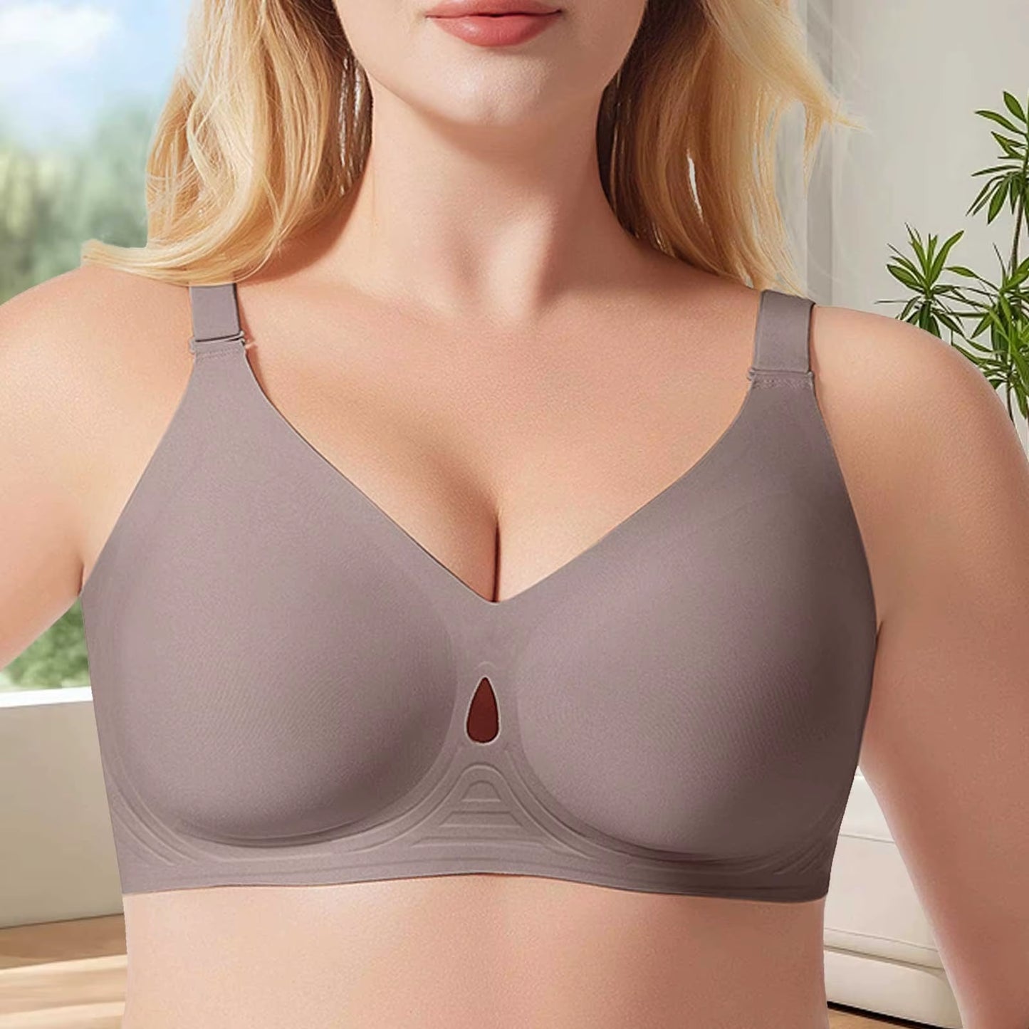 Large Size Push up Bra for Women Wireless Support Full Coverage Bra Seamless Sexy Underwear Soft Adjustable Sports Thin Bras